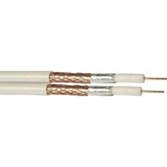 CAR63ccs Economy Thin Twin Cable 250 White